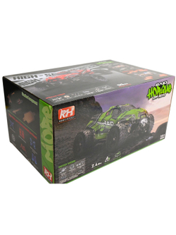 Радиоуправляемый монстр Remo Hobby (зеленый) 4WD 2.4G 1/14 RTR
