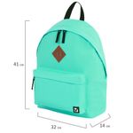 Рюкзак BRAUBERG универсальный, сити-формат, один тон, бирюзовый, 41х32х14 см, 229887