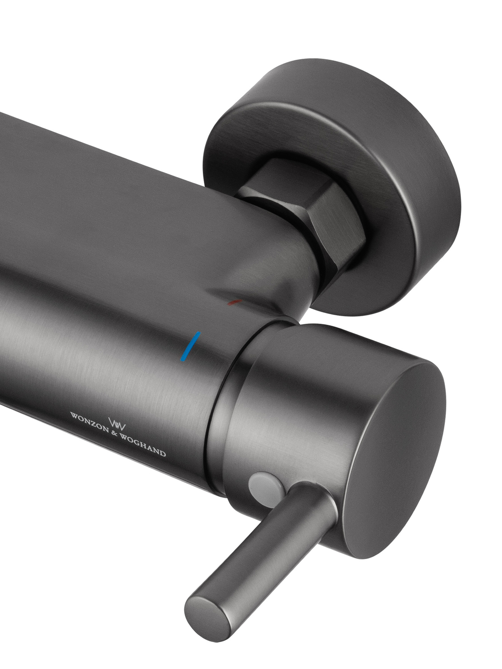 Смеситель для душа с встроенным изливом WONZON & WOGHAND MUSE Corno, Темный графит (WW-A30902-BGG)