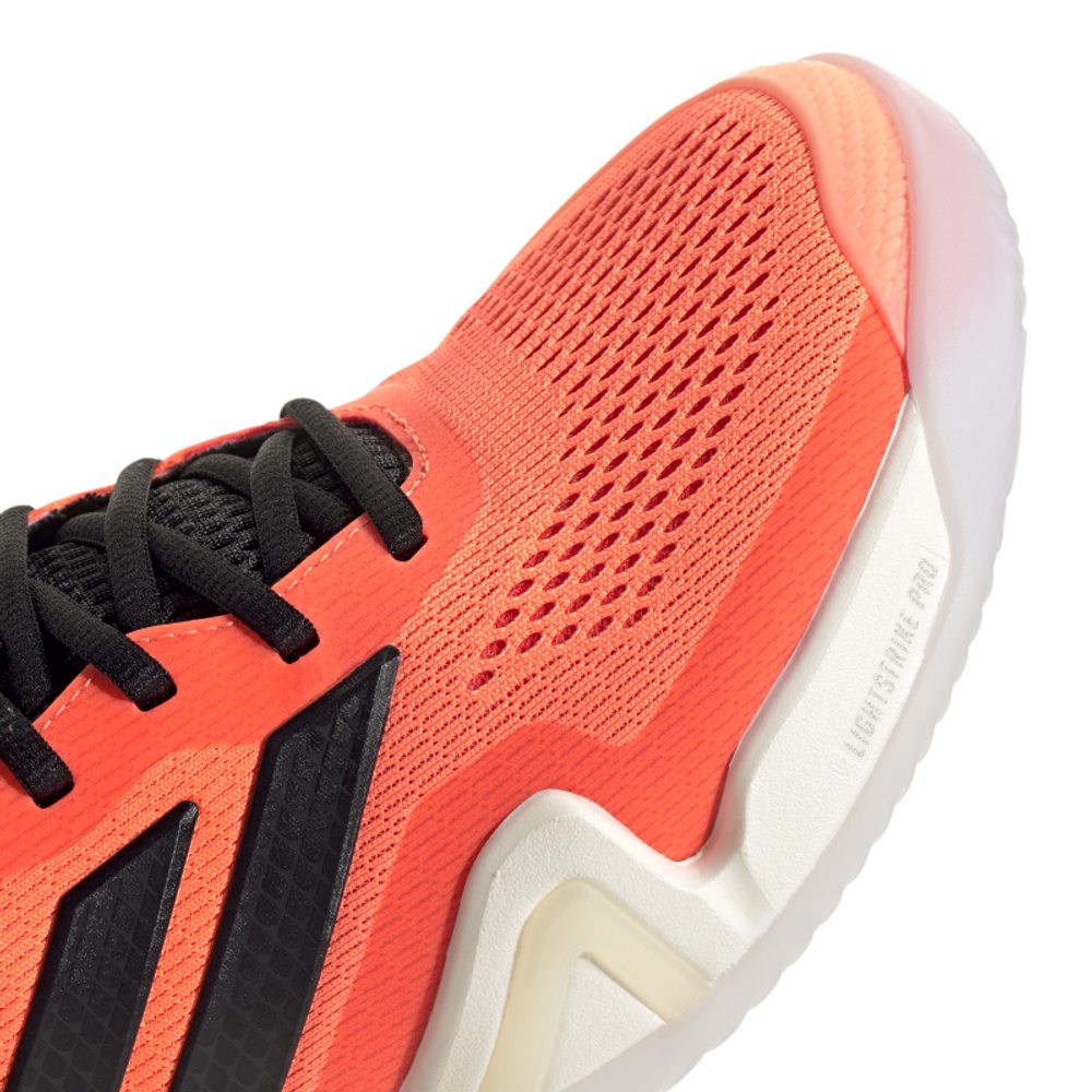Мужские кроссовки теннисные Adidas Barricade 14 M - lucid orange/core black/pure orange