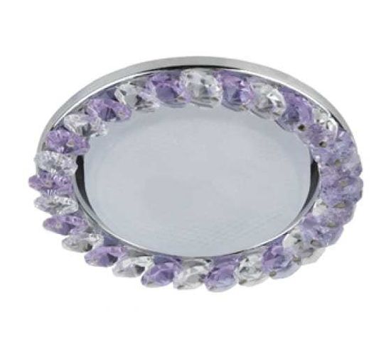 Спот ЭРА DK85 13W GX53 хром,прозрачный-фиолетовый IP20