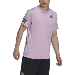 Мужское теннисное поло adidas Club 3 Stripes T-Shirt Men - Violet
