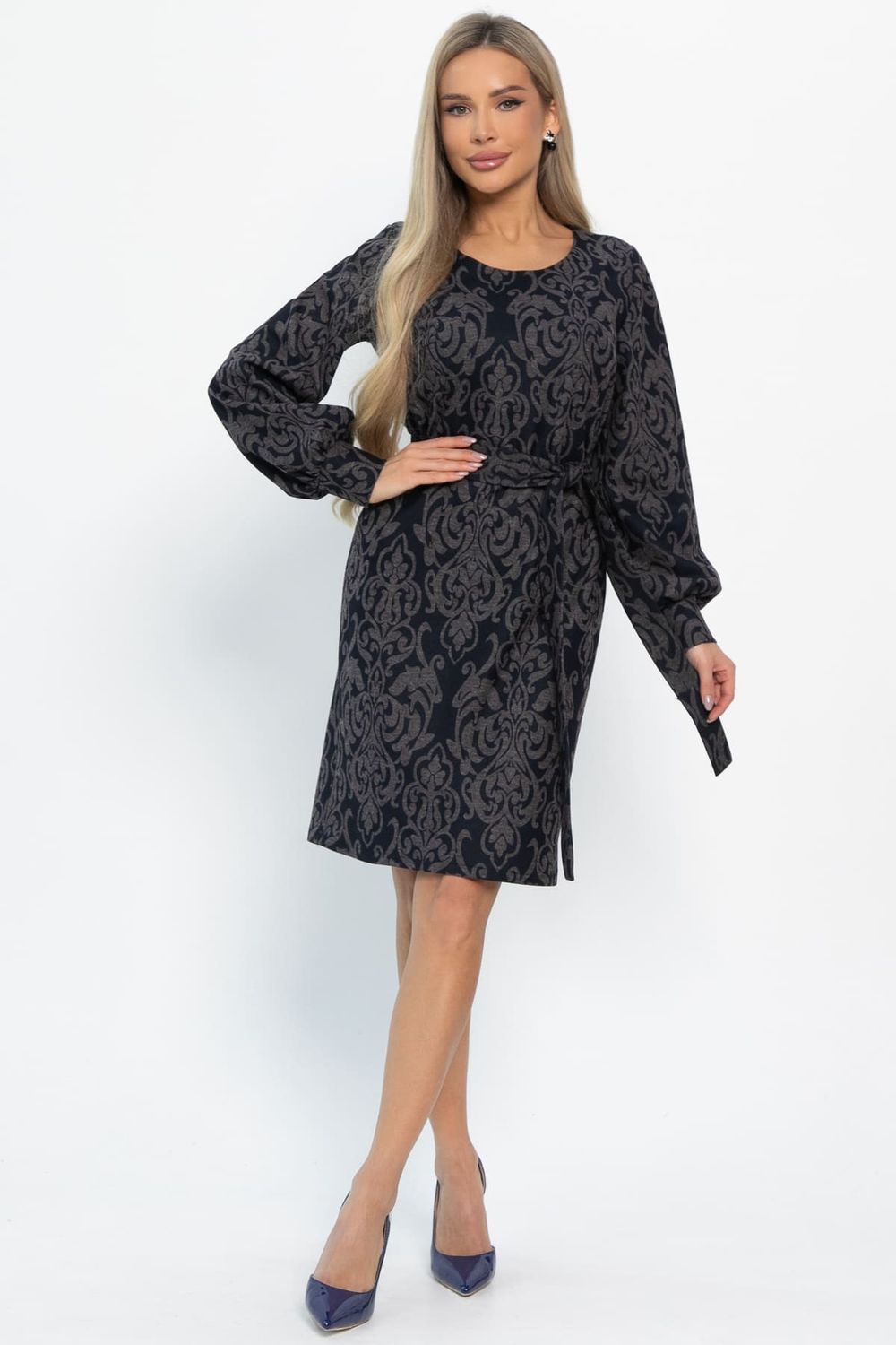 Платье Шарли (черно-коричневое) П14861-18М LT Collection