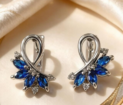 Ювелирные серьги из серебра 925 пробы