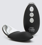 Клиторальный стимулятор с пультом ДУ Relentless Vibrations Remote Knicker Vibrator (Цвет: черный с серебристым)