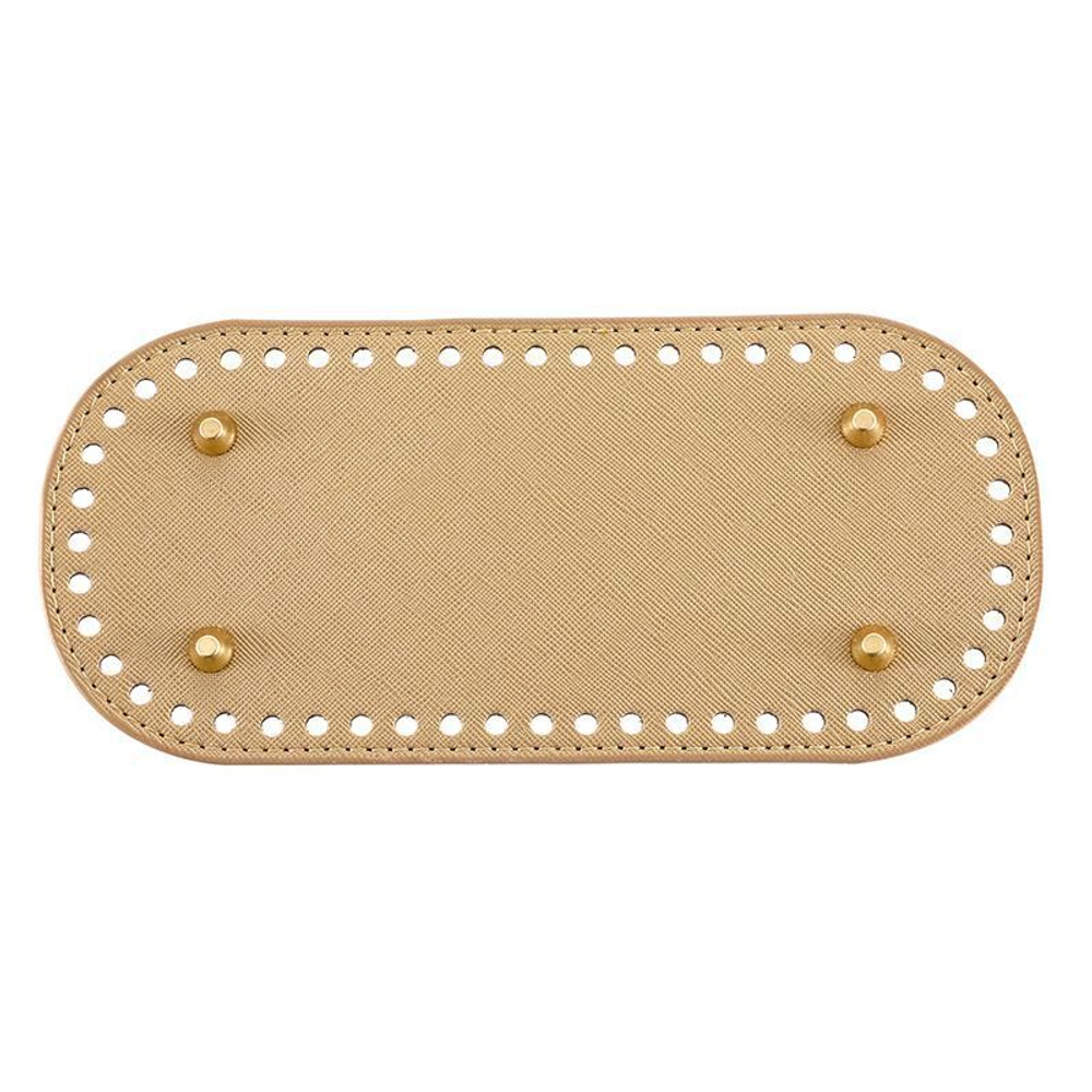 Донышко для сумки и корзинки (овал 10 *22 см, цвет бирюзовый) / основание для вязаных крючком сумок