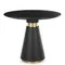 Стол Piza Ø80 см, черный искусственный мрамор