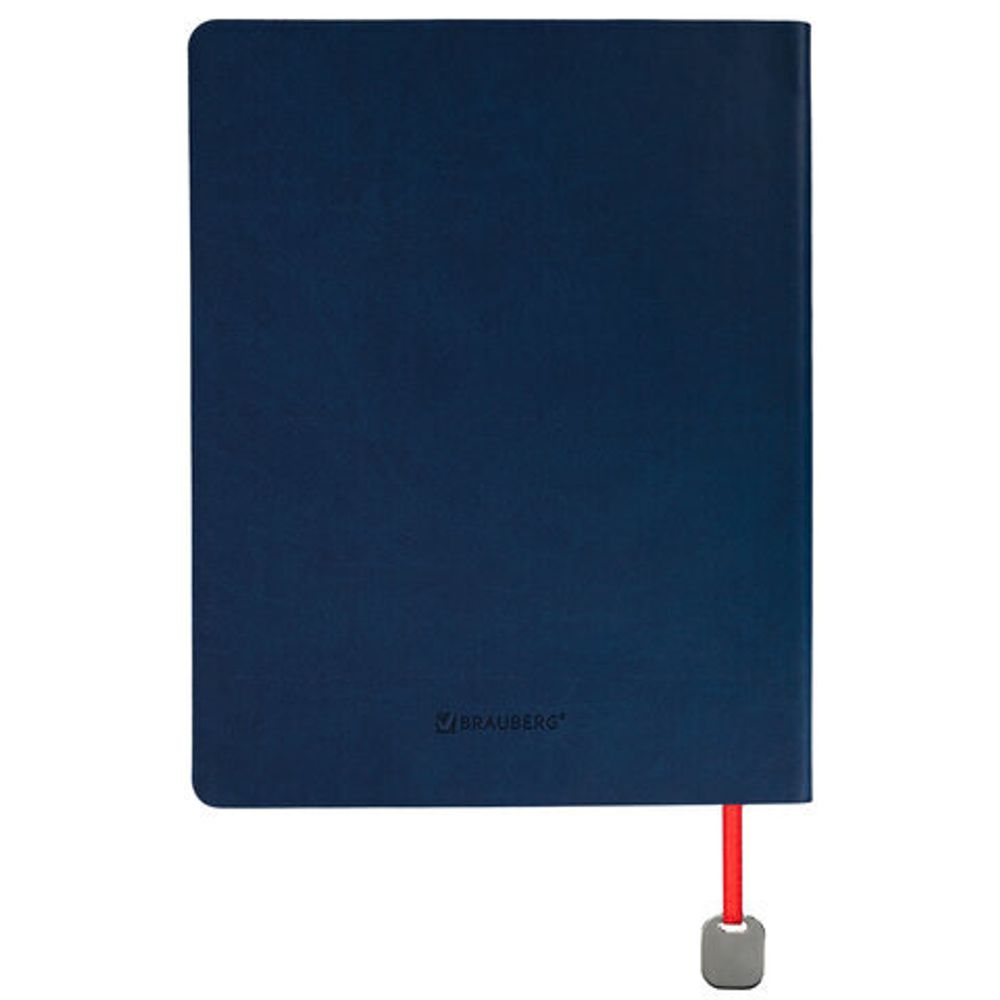 Дневник 1-11 класс 48 л., кожзам (гибкая), термотиснение, BRAUBERG ORIGINAL, синий, 106212