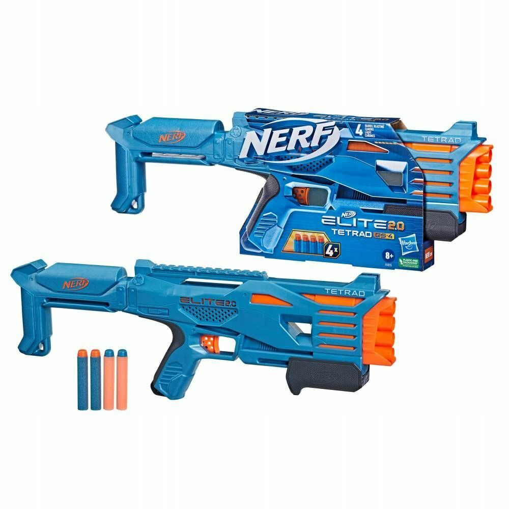 Игрушечное оружие HASBRO Nerf Elite 2.0 Tetrad QS 4 - Бластер Нёрф Элит 2.0  Тэтрада - Нерф F5025 купить в Москве | Доставка по России.