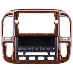 Комплект рамки с разъёмами 9" Lexus LX470 For Toyota Land Cruiser LC 100 (F4) 1998-2003 климат на цветном экране, дерево с кнопками - Car-Smart 9608F4