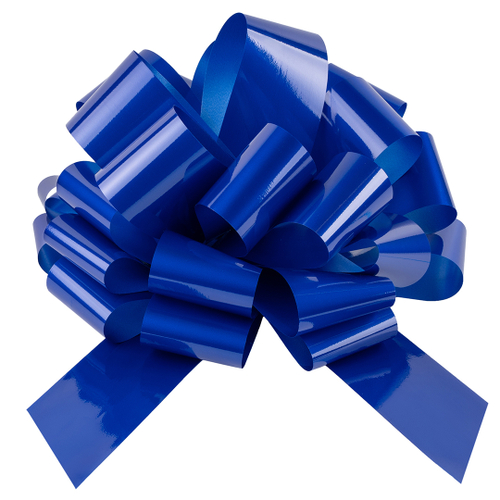 Бант Шар, Синий, Лаковый, 36 см, 1 шт. в упак.