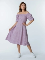 Платье летнее легкое крестьянка в цветочек