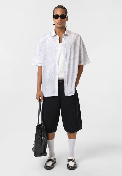 Рубашка овер белая Vamos