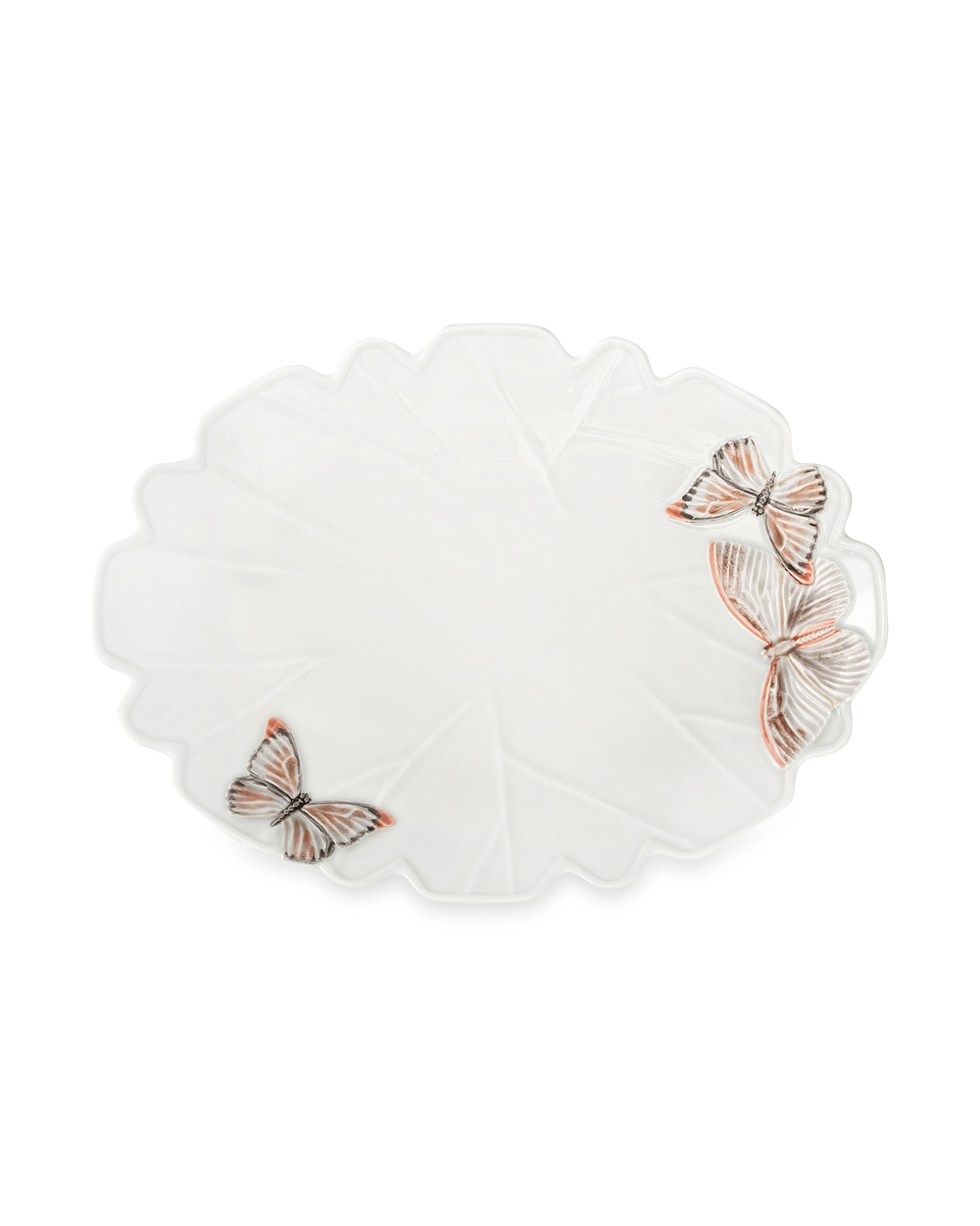 Блюдо 30х40см Bordallo Pinheiro Облачные бабочки