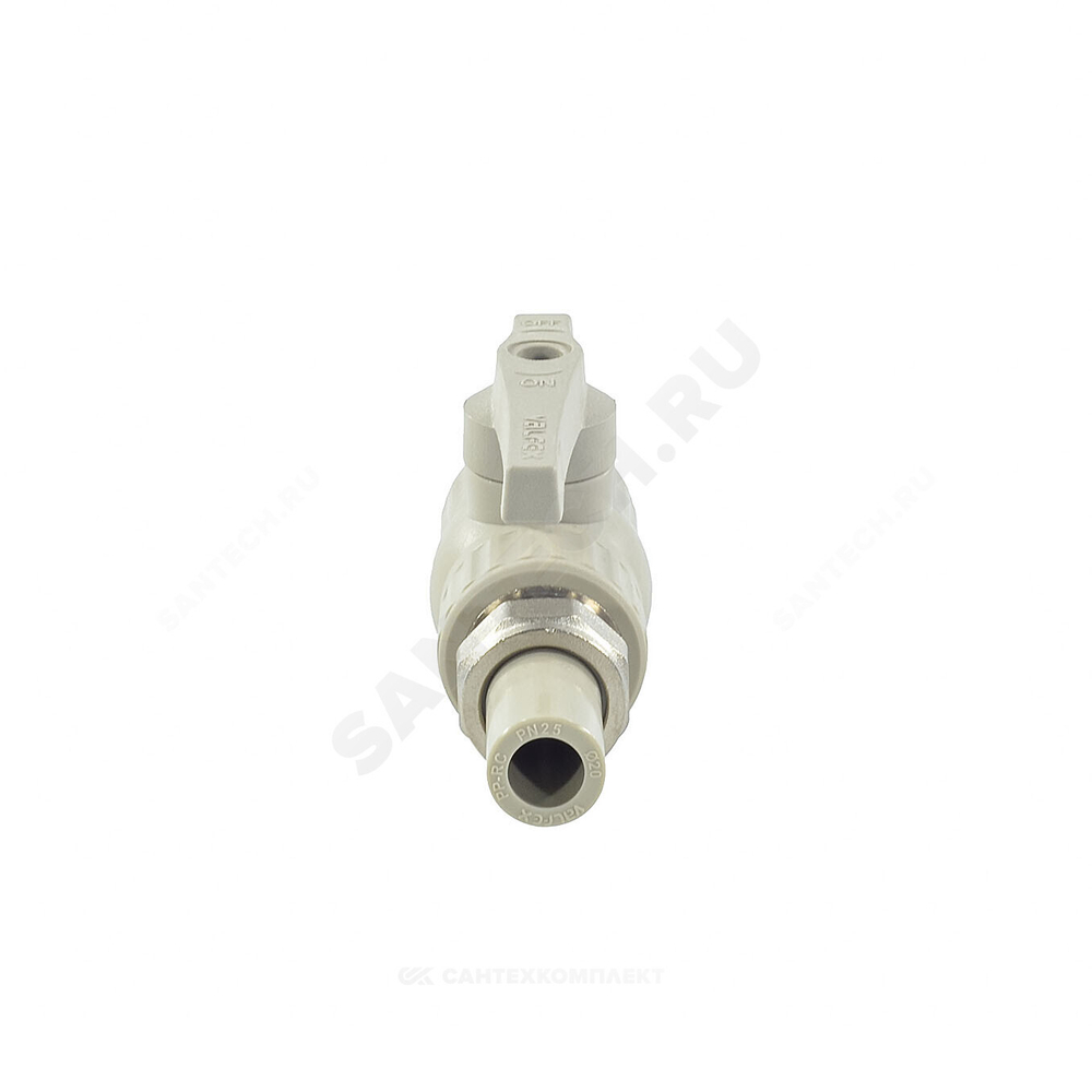 Кран шаровой PP-R полнопроходной серый Дн 20х3/4" VALFEX 20246020Г