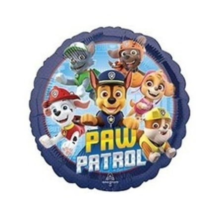 Шар (18"/46 см) Круг, Щенячий Патруль команда, 1 шт. в упак.