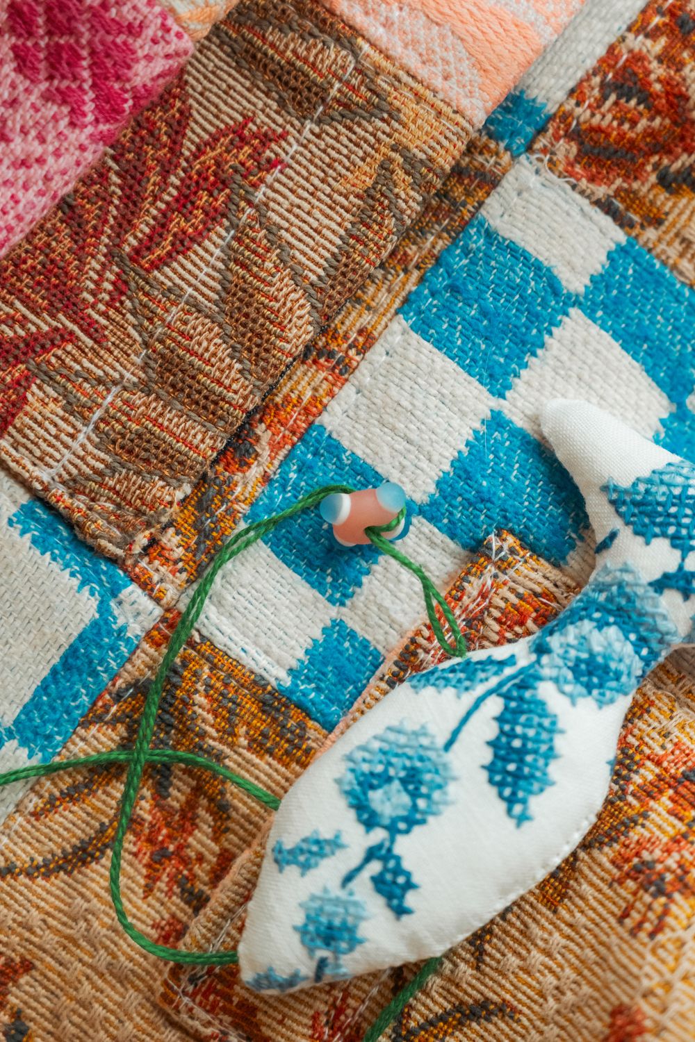 Сумка Soeurs Basket Bag 7 сине-коричневая