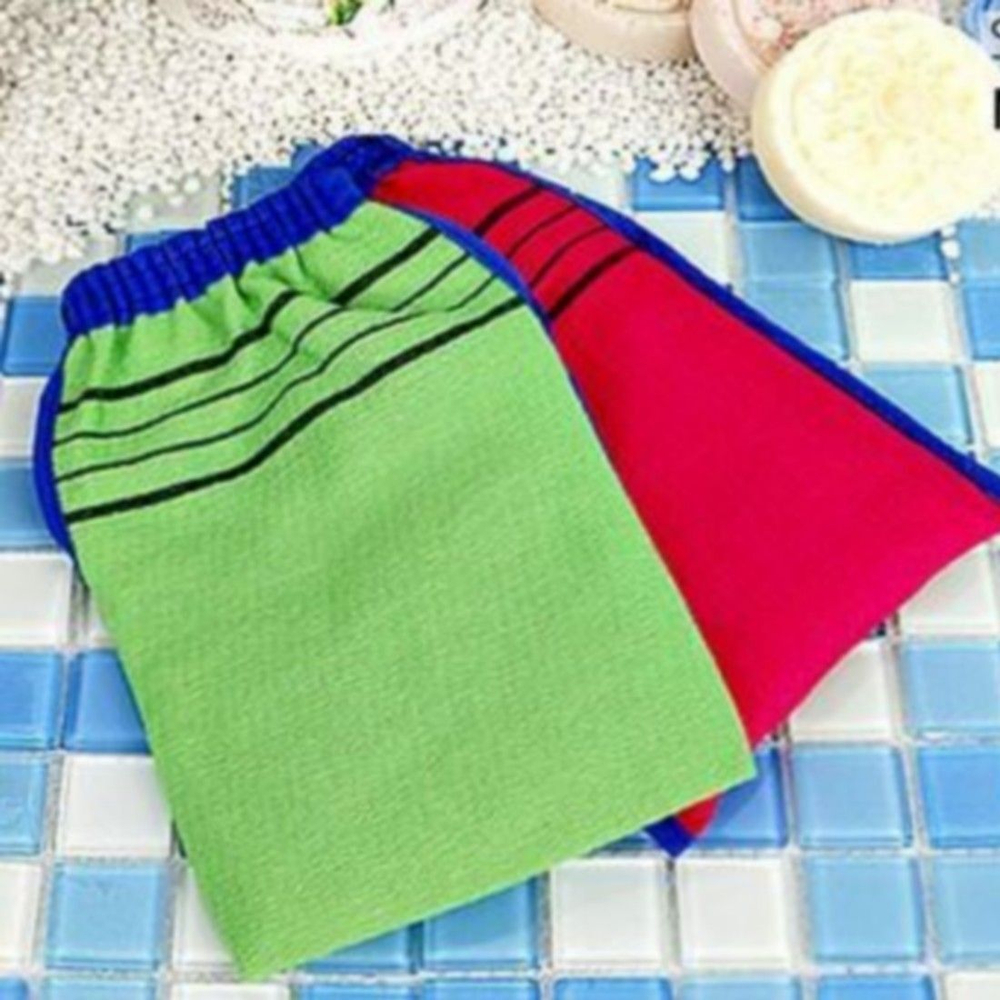 Мочалка-Варежка для душа розовая "Body Glove Towel" Корея
