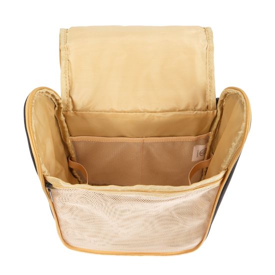 Несессер Torber, дорожный, чёрный/бежевый, полиэстер 300D ткань катионик, 27 х 22 х 11см