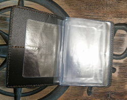 Обложка PRIVAL для автодокументов  из натуральной кожи, чёрный