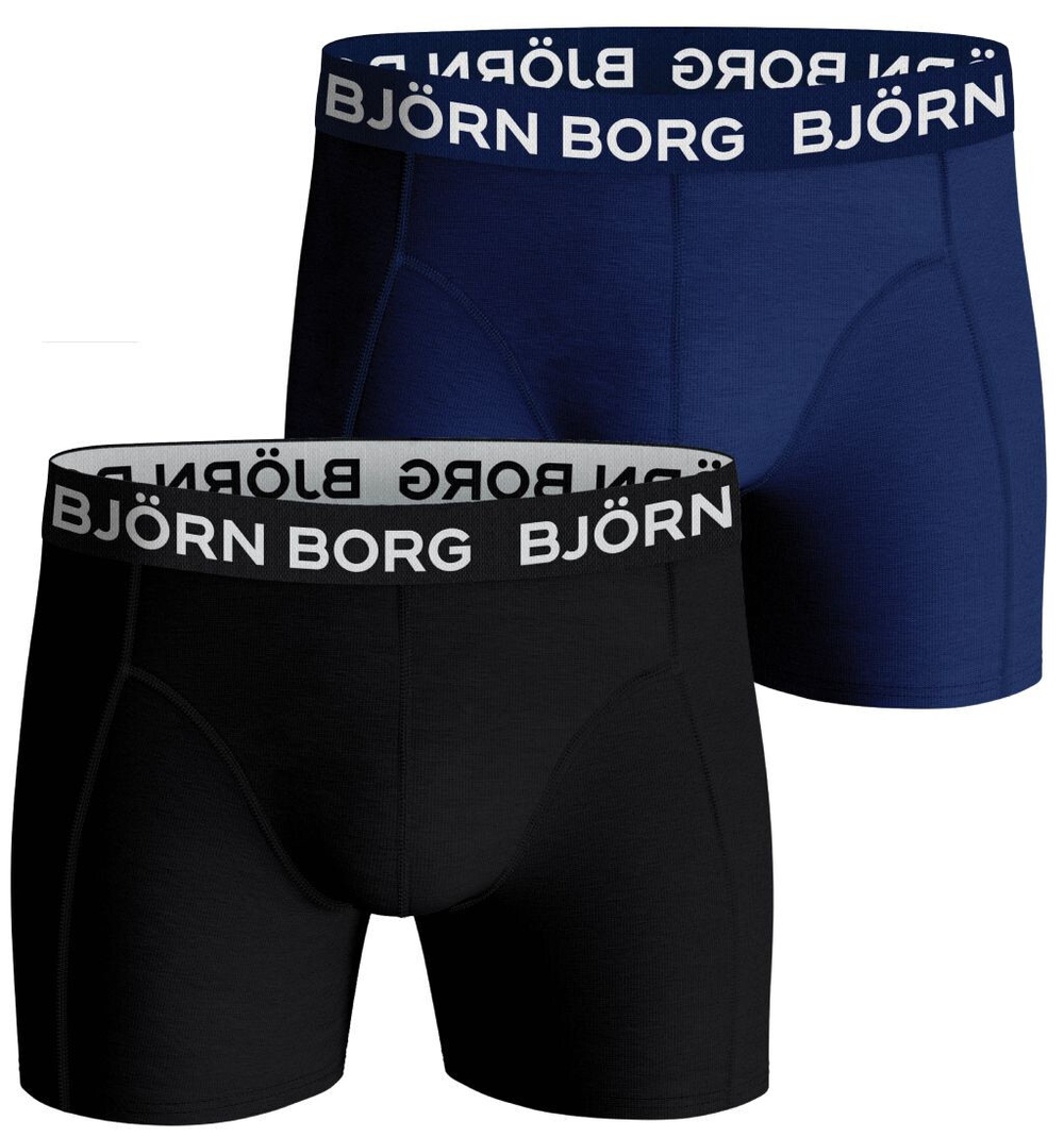 Мужские спортивные боксеры Björn Borg Shorts Solid 2P - небесный