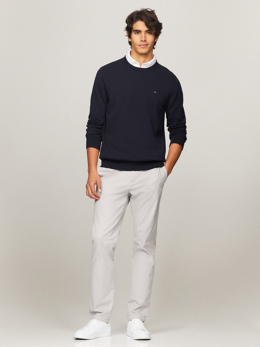 Свитер Tommy Hilfiger Solid Logo Navy