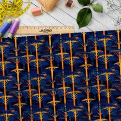 Ткань премиум таффета призрачный лес