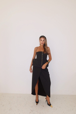 Корсет с маленькими декоративными пуговицами