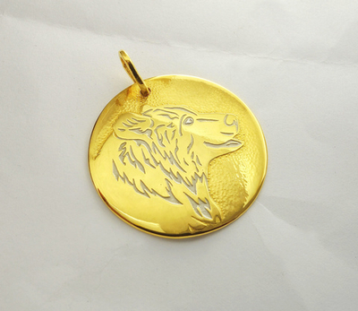 Медальон "Медведь" профиль. Златоуст