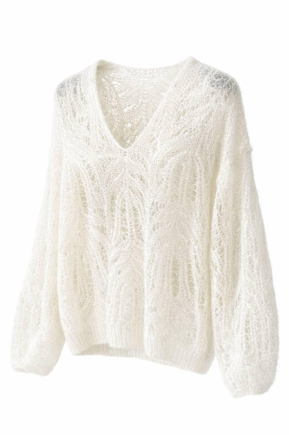 MOHAIR кофта - белый