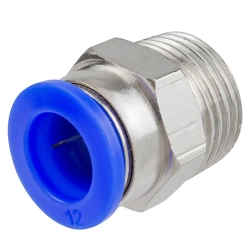 Фитинг для пластиковых трубок 12мм с наружной резьбой 1/2'' Forsage F-SPC12-04