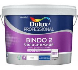 Краска для стен и потолков Dulux Professional Bindo 2 глубокоматовая белоснежная