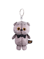 Басик в желтой жилетке с серым капюшоном Ks25-058