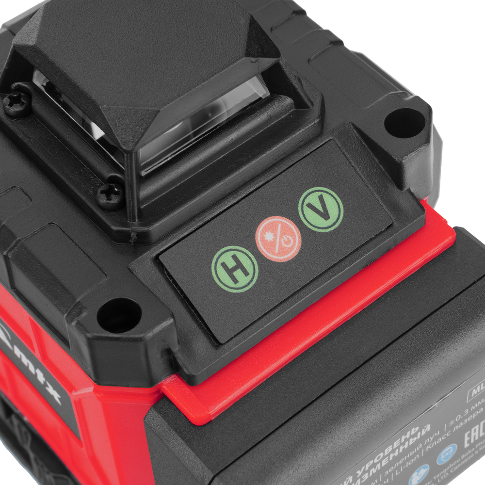 Лазерный уровень м-призм. ML 360-4 Basic SET, 30 м, зеленый луч, акк. Li 3000 мАч, сумка MTX