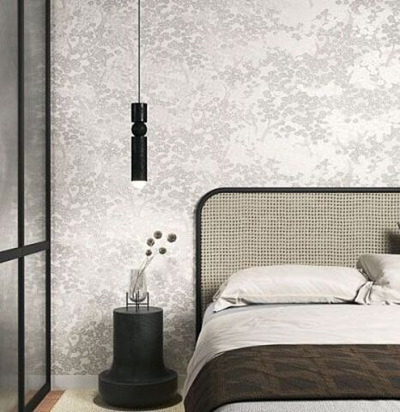 Обои с цветочным принтом в японском стиле KIM803