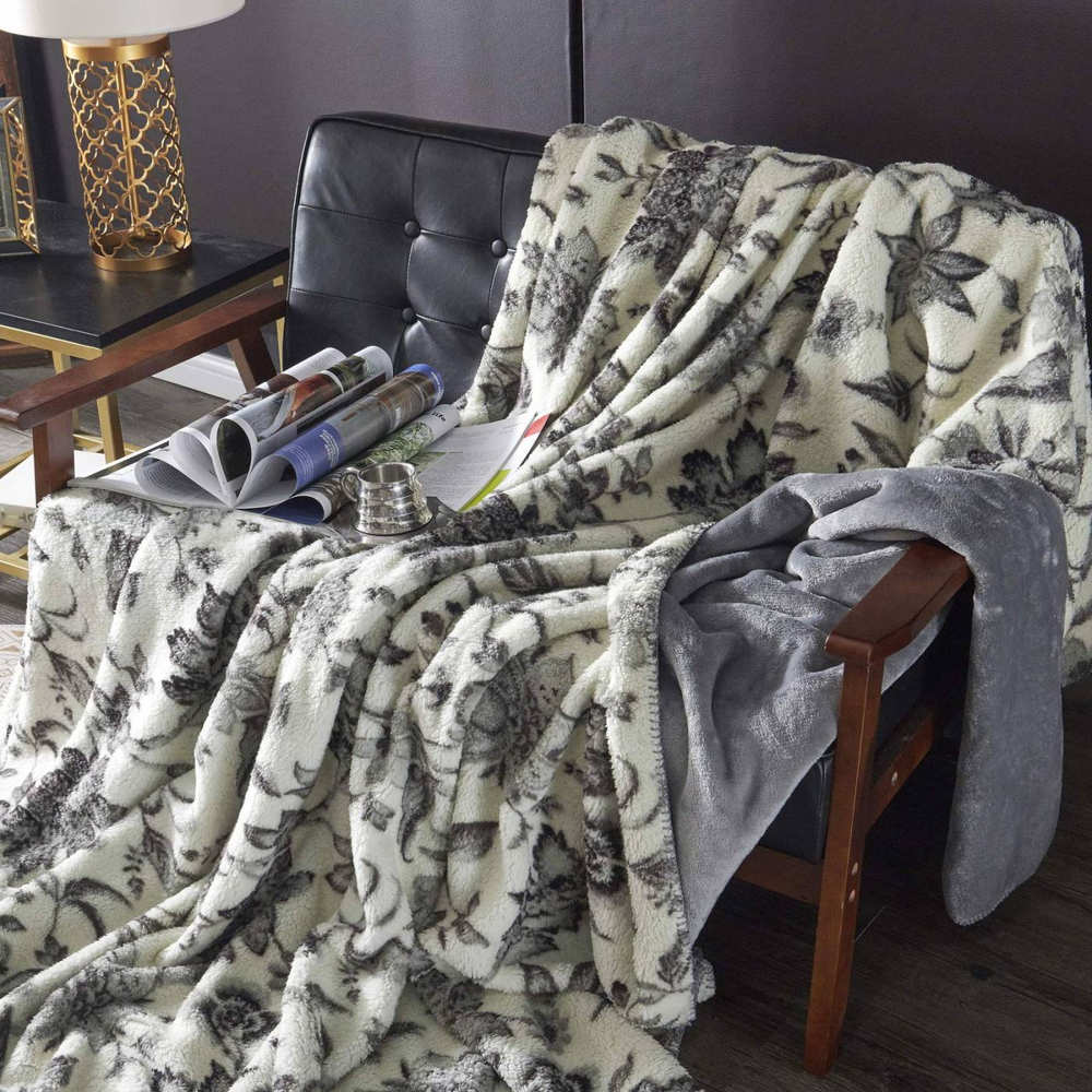 Плед 220х240 Sofi De MarkO Сильвана серый