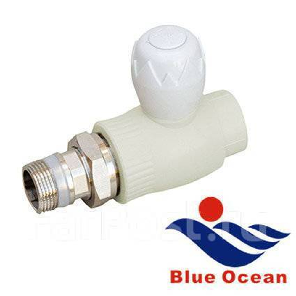 Кран рад. прямой PPR 20х1/2" Blue Ocean