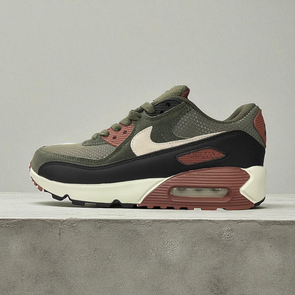 Nike Air Max 90 • Cargo Khaki Red Sepia