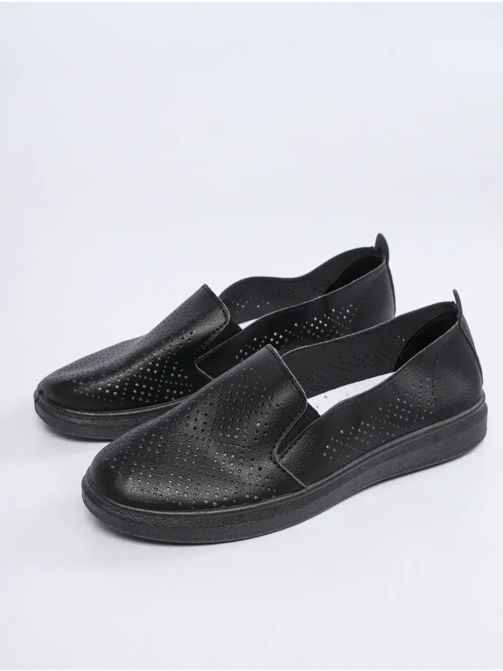 Мокасины летние с перфорацией