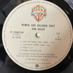 Винтажная виниловая пластинка LP Van Halen Women And Children First (Japan 1980) (No ObI)
