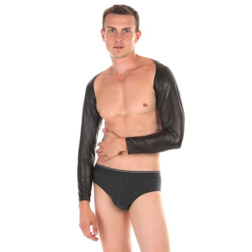 Мужское болеро-шраг черное под кожу Miboer