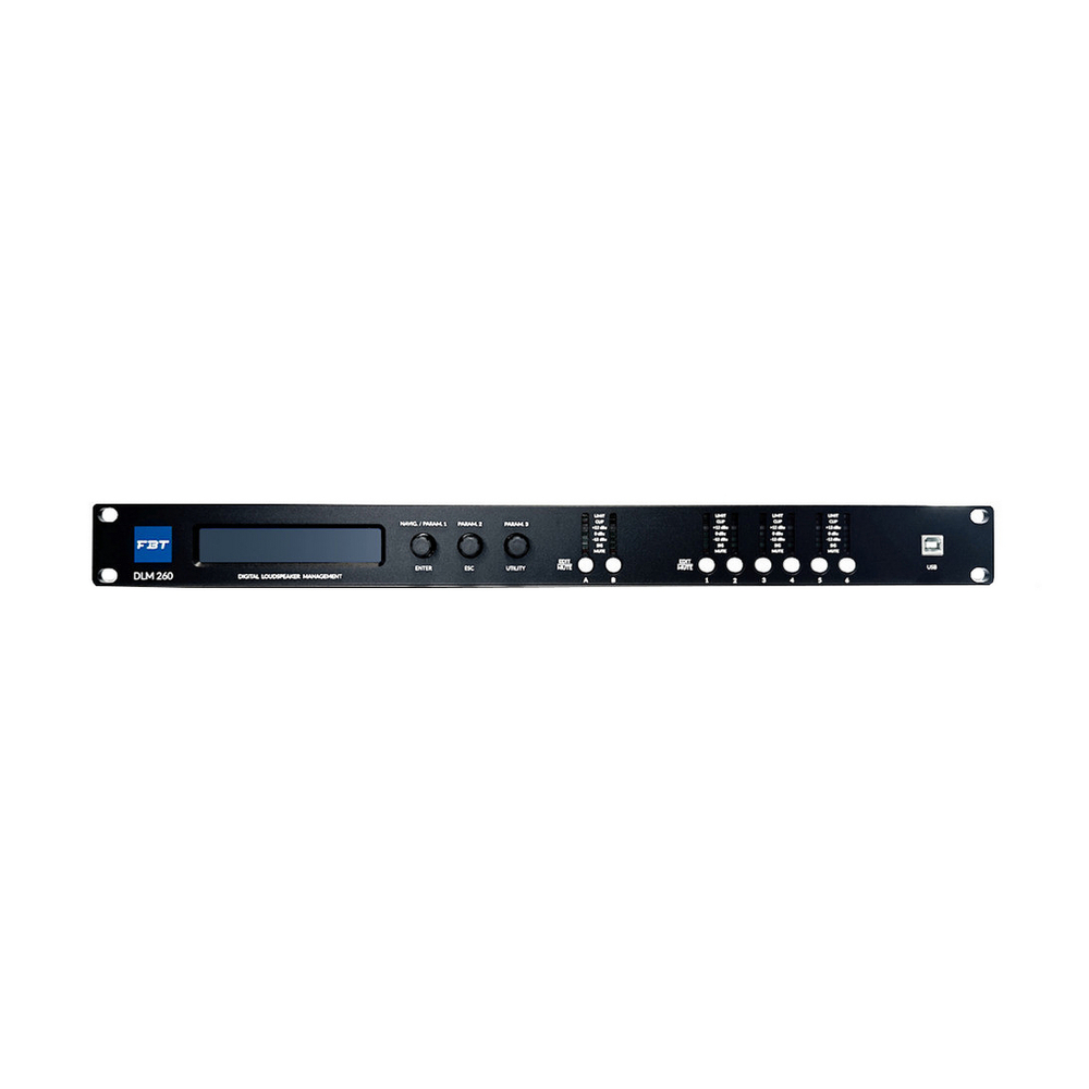 FBT DLM-260 - цифровой процессор управления громкоговорителями, 2 входа, 6 выходов