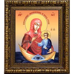 Богородица Московская Всея Руси. Икона на холсте.