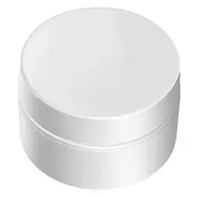 Баночка с крышкой для геля пластиковая, белая матовая, 30гр