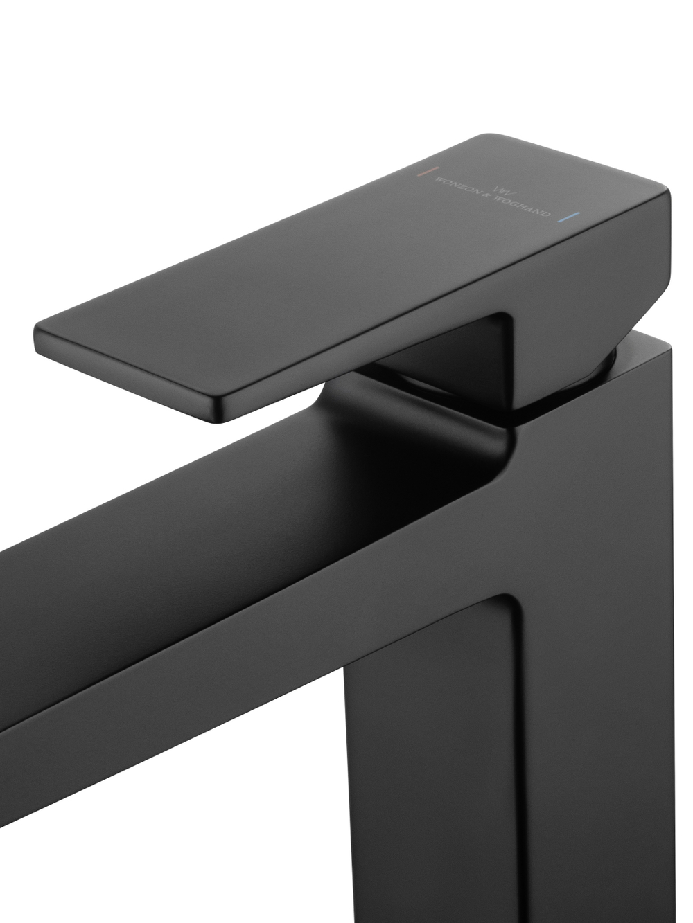 Смеситель для раковины WONZON & WOGHAND CUBE 2.0, Черный матовый (WW-88018068-MB)