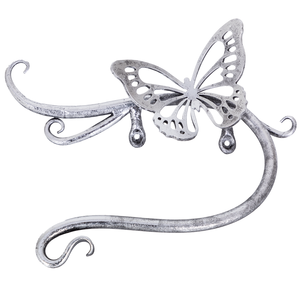 Держатель для туалетной бумаги Бабочка Эир Античное серебро