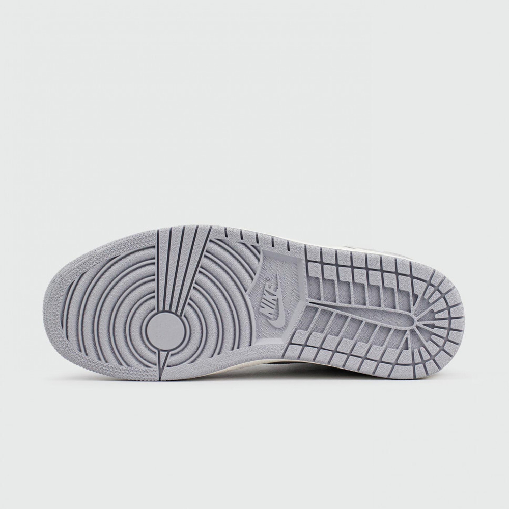 кроссовки Air Jordan 1 Mid White / Grey
