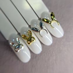 1872 Фигурки объёмные "Маски зайчика" 10 шт