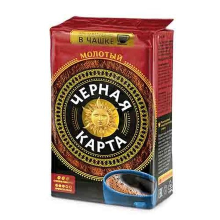 Кофе молотый Черная Карта для чашки, 250 г
