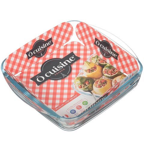 Форма для выпечки стекло, 21х21 см, 1.6 л, квадр, жаропрочная, O Cuisine, 209BC00/1046